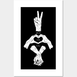 Peace, love and Unity Posters and Art